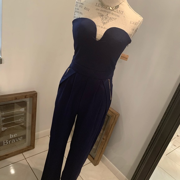 Navy colored ROMPER - Picture 6 of 8